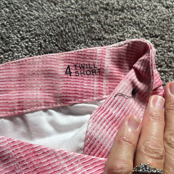 ANA A New Approach Shorts Womens Size 4 Pink Print Twill Flat Shorts Chino - Picture 6 of 9